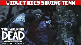 THE WALKING DEAD SEASON 4 EPISODE 4 Violet Dies Saving Tenn