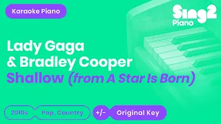 Shallow - Lady Gaga, Bradley Cooper | A Star Is Born (Karaoke Piano)