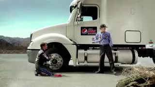Jeff Gordon Drives The Pepsi Max Truck To Daytona
