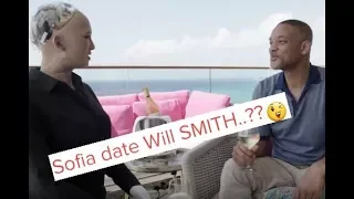 Robot Sofia date with WILL SMITH