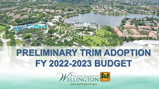 Preliminary Trim Adoption FY2022-2023 Budget PSA