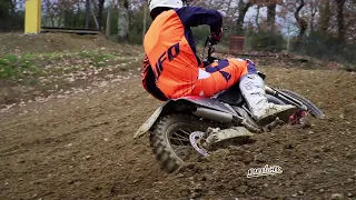 125 PINNED !!! Cas Valk FANTIC XX125 TWO STROE | Winter training