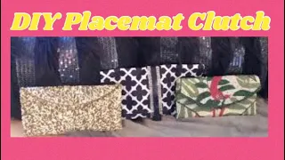 3 Glam DIY No Sew Placemat Purse Clutch Life Hacks Elegant Clutch Bags Tutorial Crafts In Minutes