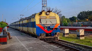 Barddhaman-Asansol 12 Coach MEMU Passenger Train At Khana Jn Station | Eastern Railways