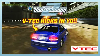 INSANE VTEC SOUND OF HONDA CIVIC SI | Need For Speed Underground 2 Engine Sound Mod