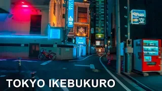 Late-night Cycling In Ikebukuro, Tokyo - 4K/Gopro