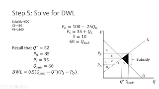 Market Subsidy: Solved Example