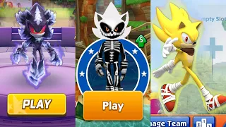 Sonic Dash vs Sonic Forces vs Sonic Dash 2 Sonic Boom - Skeleton Sonic vs Mephiles - All Characters