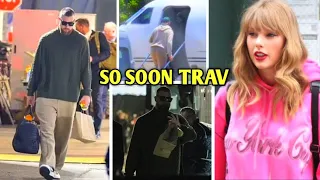 Travis Kelce just left Taylor swift in Australia to Las Vegas on a private jet.