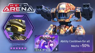 Zephyr -50% CD - See for yourself! | Mech Arena