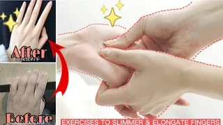 [ 10 MIN ] Exercises For Fingers | Elongate and slim fingers ♥️for beautiful hands