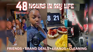 48 PRODUCTIVE HOURS IN MY LIFE | Errands, Friends, Brand Deals, Cleaning, ETC! | *summer days*