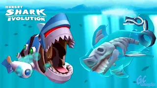 ROBO SHARK vs GHOST SHARK in Hungry Shark Evolution