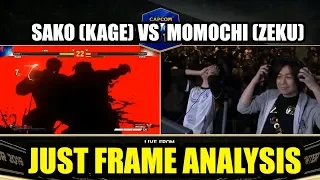 Just Frame Analysis! - NCR2019 - Sako (Kage) vs Momochi (Zeku)