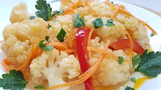 ЯЗЫК ПРОГЛОТИТЕ КАК ВКУСНО из ПРОСТОЙ ЦВЕТНОЙ КАПУСТЫ  ЦВЕТНАЯ КАПУСТА по-Корейски ОЧЕНЬ ПРОСТО