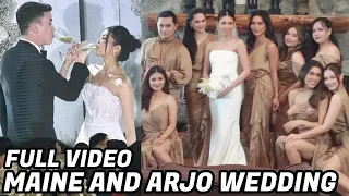 FULL VIDEO MAINE MENDOZA AND ARJO ATAYDE WEDDING🔴Kristine Hermosa, Maja Salvador ABAY sa KASAL