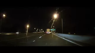 Driving on I295 around Jacksonville, Florida at night