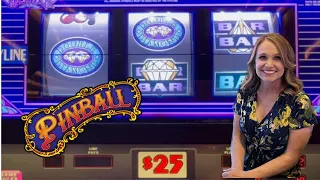 🍀Jackpot! 🍀$50 Double Diamond Deluxe & High Limit Pinball Slots! Buffalo Revolution!