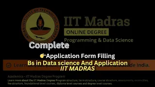 How to fill application form for qualifier exam #iitmadras