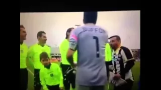 Gianluigi Buffon slaps Antonio Di Natale