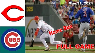 Cincinnati Reds vs Chicago Cubs FULL Highlights May 31, 2024 | MLB Highlights | 2024 MLB Seaso