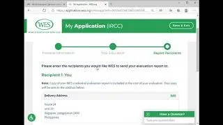 Step by Step on how to apply for your WES/Educational credential assessment (ECA) Part 1