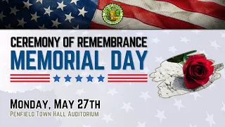 Memorial Day Ceremony of Remembrance | 2024 | Town of Penfield