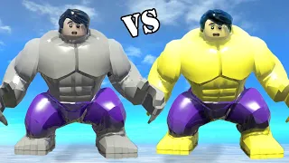 Colorful Hulk Transformations: LEGO Marvel Superheroes Battle with Lizard and Venom!