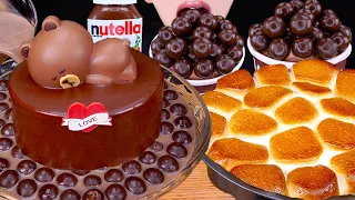 ASMR MALTESERS KITKAT MAGNUM CHOCOLATE ICE CREAM S'MORES DIP DESSERT MUKBANG킷캣 몰티져스 먹방 EATING SOUNDS