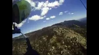 Hang gliding: Cliff launch from mt Buffalo, Victoria AUS