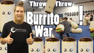 Throw Throw Burrito War! (In A Parkour Gym)