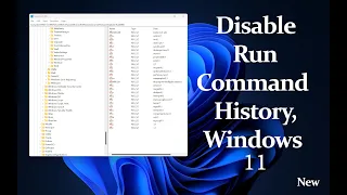 SOLSOFT: Disable Run Command History, Windows 11