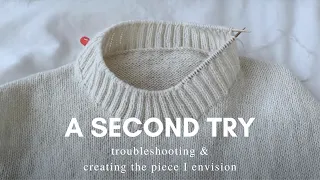 KNITTIMELAPSE ⎮ Part 2 trying again after unravelling everything