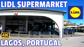 LIDL SUPERMARKET TOUR IN LAGOS, ALGARVE - PORTUGAL 2021 4K