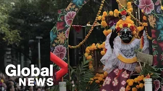 Thousands gather in Mexico City for Day of the Dead parade