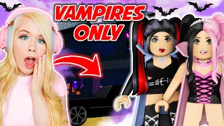 I FOUND A VAMPIRES ONLY CLUB IN BROOKHAVEN SO I WENT UNDERCOVER! (ROBLOX BROOKHAVEN RP)