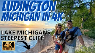 Ludington Michigan in 4K  - LAKE MICHIGAN'S STEEPEST CLIFF