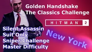 Hitman 2, Golden Handshake, Silent Assassin, Suit Only, Master Difficulty and Sniper Challenge