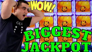 BIGGEST JACKPOT Ever On Huff N More Puff Slot Machine - $250 MAX BET