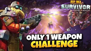 One Weapon Challenge was a Beautiful Mistake | Deep Rock Galactic: Survivor Gameplay