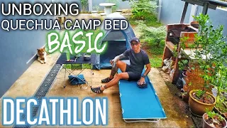 UNBOXING QUECHUA CAMP BED BASIC FROM DECATHLON