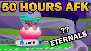 50 Hours Hatching AFK in Weapon Fighting Simulator 18 ETERNALS