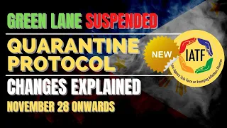 🛑LATEST QUARANTINE PROTOCOL EXPLAINED | GREEN LANE IS SUSPENDED | RED COUNTRIES UPDATE | PH TRAVEL