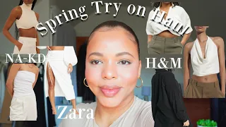 SPRING CLOTHING HAUL | ZARA, H&M AND NA-KD