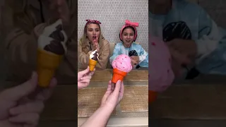 OMG 😱 Choose food challenge 😂 Which ice cream is fake? 🤔 #shorts Best video by Hmelkofm