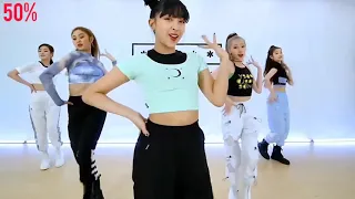 (HD) SECRET NUMBER "WHO DIS?" Dance practice mirrored [slow motion 50%]