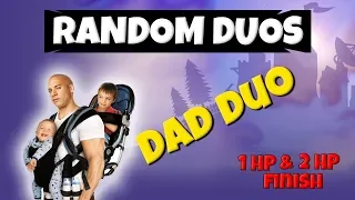 RANDOM DUOS // GOT HIS FIRST DUO WIN! // 1HP FINISH! // FORTNITE BATTLE ROYALE