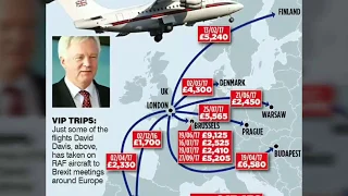 David Davis 'blew £10,000 on RAF flights' to Brexit meetings while his staff are stuck in economy, n