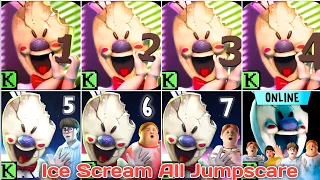 Jumpscare Ice Scream United multiplayer VS ice scream 1 Vs 2 vs 3 vs 4 vs 5 vs 6 vs 7