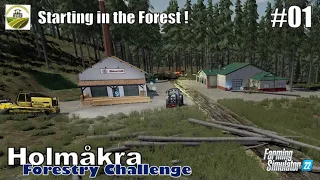 Starting a New Adventure in the Forest | #01 HOLMAKRA - Forestry Challenge | FS22 | PS5/HD